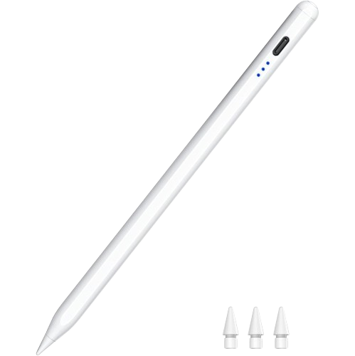 Stylus Pen for iPad 2018-2025, Fast Charging Magnetic Pencil (1st Generation) with Tilt Sensitivity & Palm Rejection