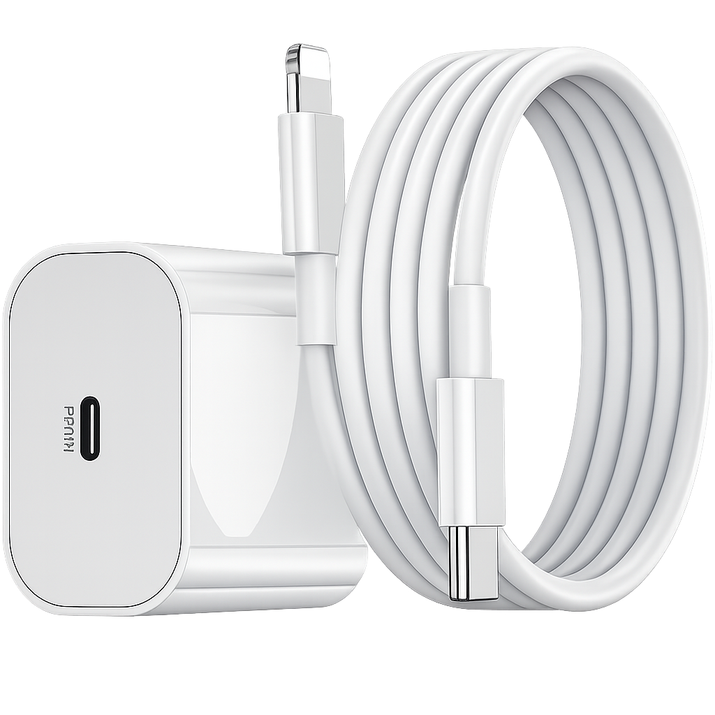 20W USB-C Wall Charger with USB-C to Lightning Cable (3 ft) Bulk