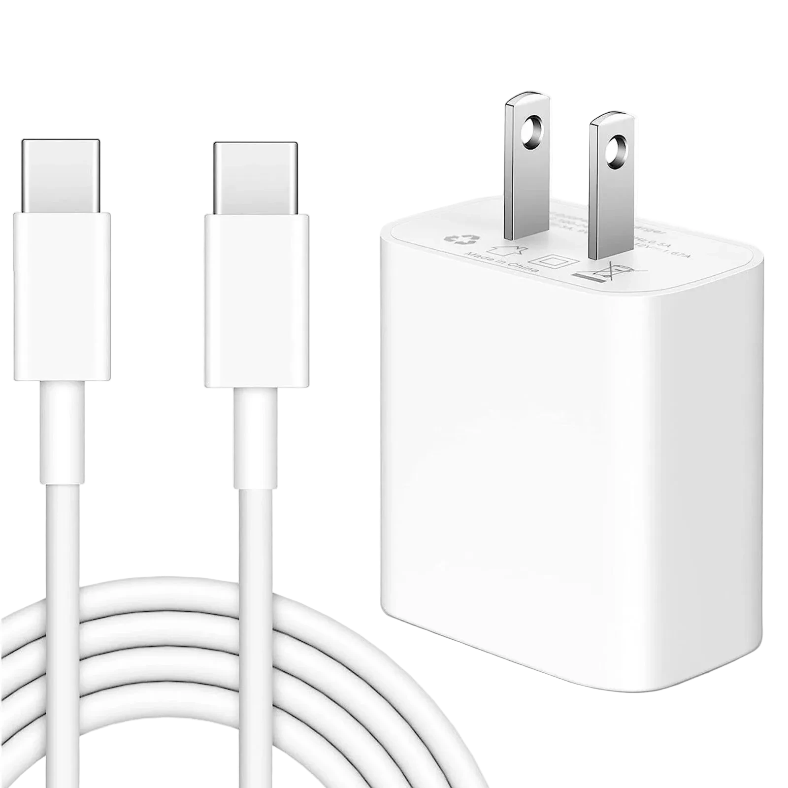 20W USB-C Wall Charger with USB-C to USB-C Cable