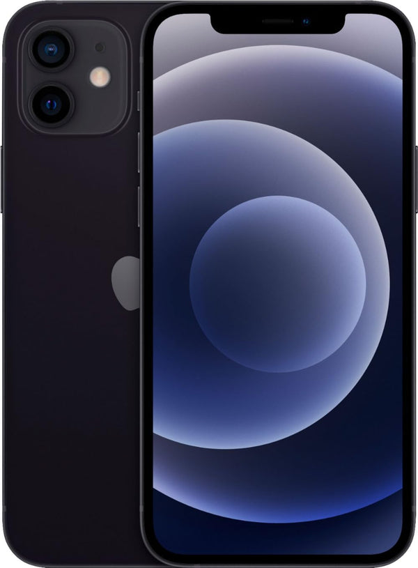 Apple iPhone 12, 64GB, Black - Unlocked Renewed