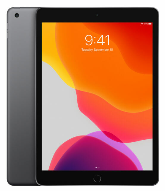 Refurbished (Excellent) – Apple iPad (7th Generation) A2200 – 128GB – Wi-Fi Only – Space Gray
